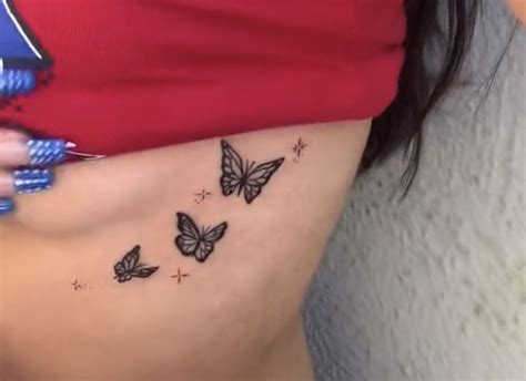 butterfly underboob tattoo|Butterfly tattoo under breast